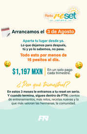 Reto Reset Verano Suscripción Trimestral - A